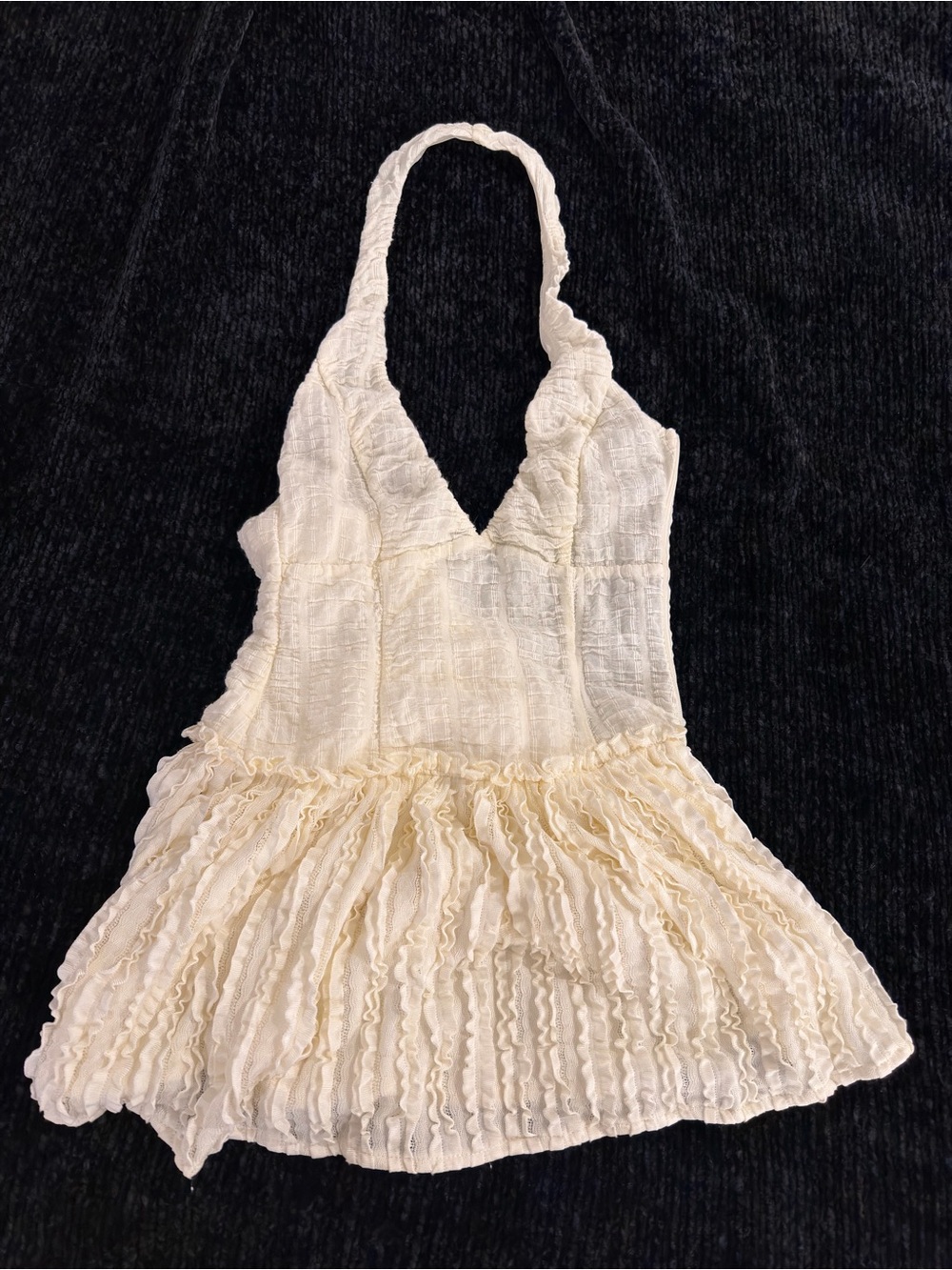 Princess Polly Mixie Halter Romper Cream